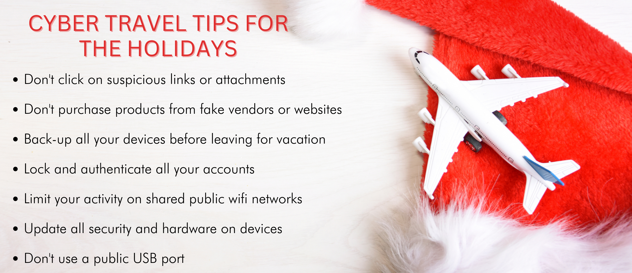 CYBER TRAVEL TIPS FOR THE HOLIDAYS