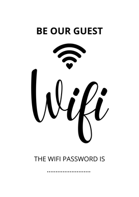 Wifi Password for Home Decor Vertical Print Poster